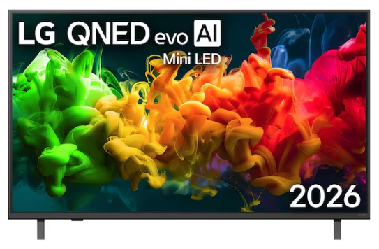 LG 樂金 50吋 QNED evo AI Mini LED 4K 智能電視 2026 50QNED80BCA